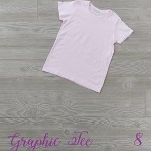DotDotSmile Graphic Tee Light Pink Size 8 *NWT* Dot Dot Smile t-shirt